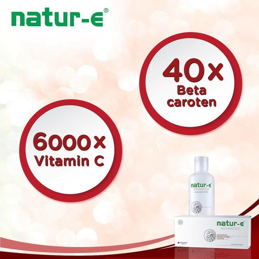 NATUR E ADVANCE ASTAXANTHIN VITAMIN E AND LYCOPENE ISI 32 KAPSUL LUNAK