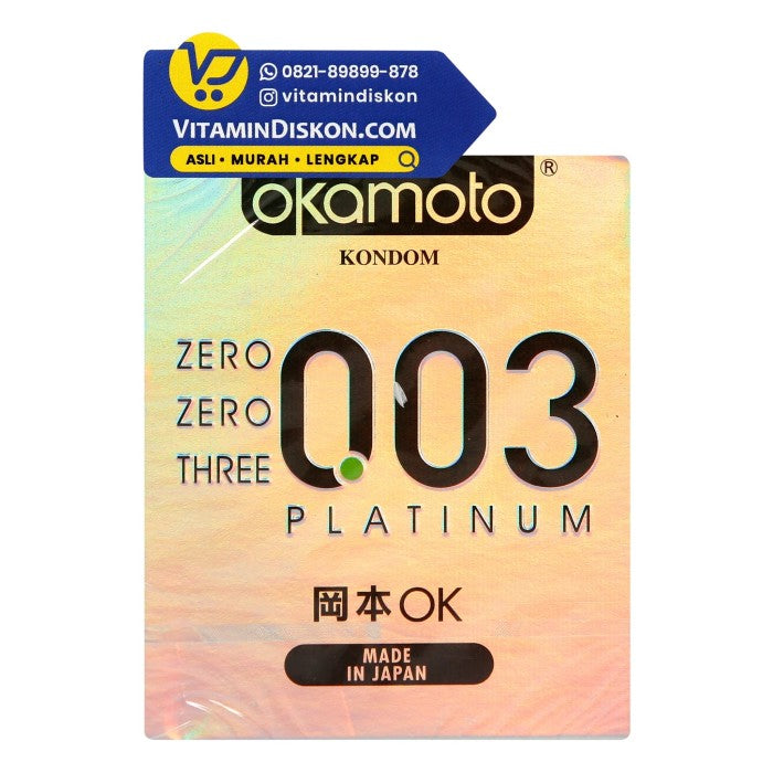 OKAMOTO KONDOM PLATINUM 003 3'S BPOM