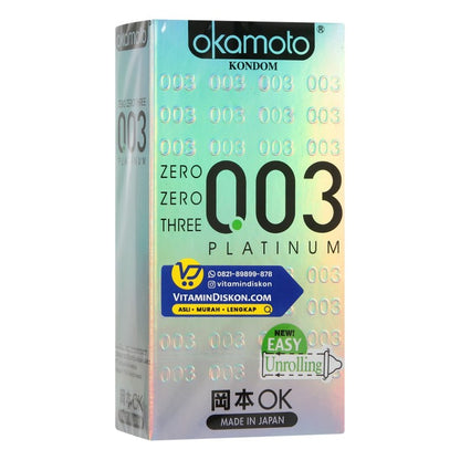 OKAMOTO KONDOM PLATINUM 003 10'S BPOM