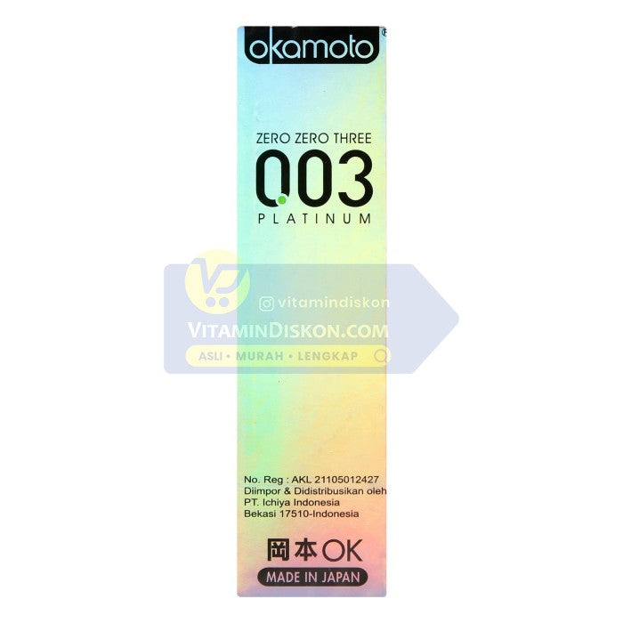 OKAMOTO KONDOM PLATINUM 003 10'S BPOM