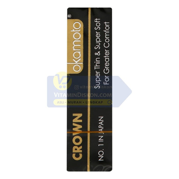 OKAMOTO KONDOM CROWN SUPER THIN AND SUPER SOFT 3'S BPOM