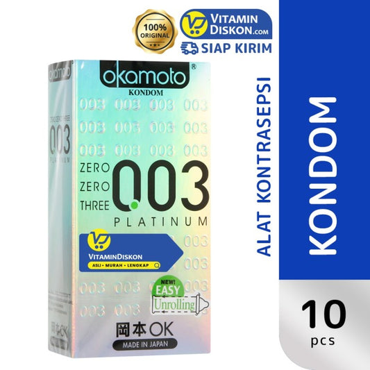 OKAMOTO KONDOM PLATINUM 003 10'S BPOM