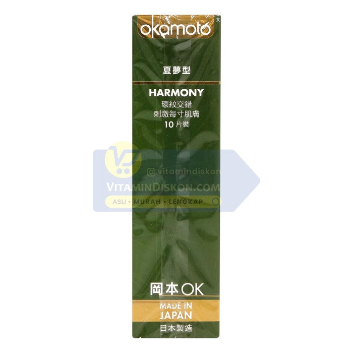 OKAMOTO KONDOM HARMONY CONTOUR AND DOT 10'S BPOM