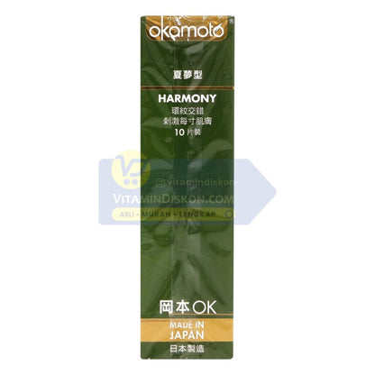 OKAMOTO KONDOM HARMONY CONTOUR AND DOT 10'S BPOM