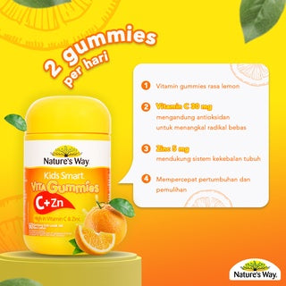 NATURE'S WAY KIDS SMART VITA GUMMIES C + ZN 60'S