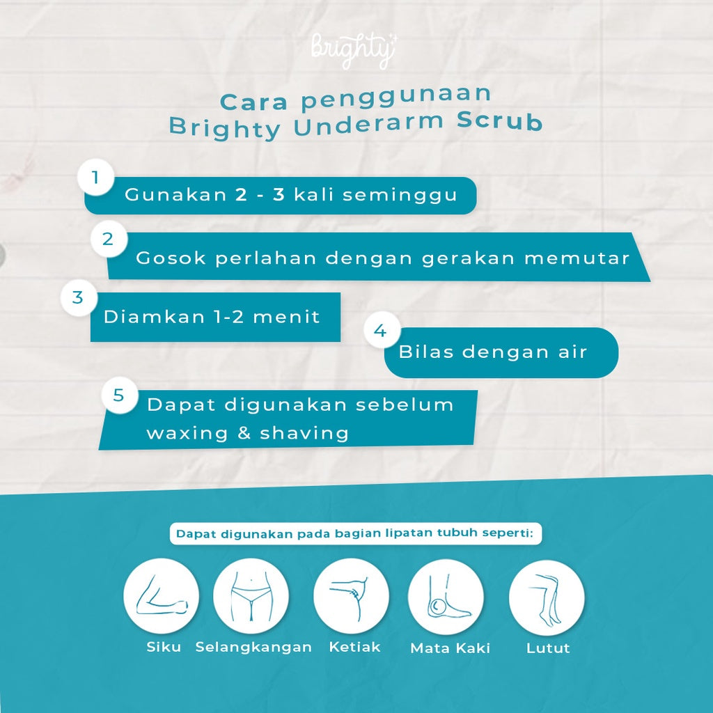 BRIGHTY UNDERARM SCRUB MICROSCRUB 80GR