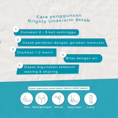 BRIGHTY UNDERARM SCRUB MICROSCRUB 80GR