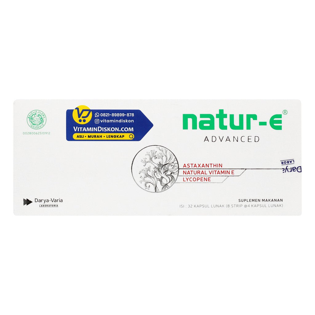 NATUR E ADVANCE ASTAXANTHIN VITAMIN E AND LYCOPENE ISI 32 KAPSUL LUNAK
