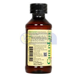 CHILD LIFE ZINC PLUS NATURAL MANGO STRWABERRY FLAVOUR 118 ML