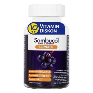 SAMBUCOL BLACK ELDERBERRY GUMMIES 50s