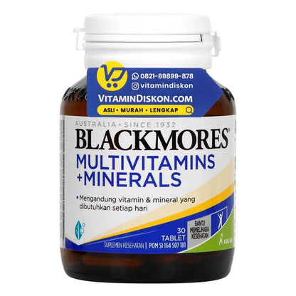 BLACKMORES MULTIVITAMINS PLUS MINERALS BPOM KALBE - 30 TAB