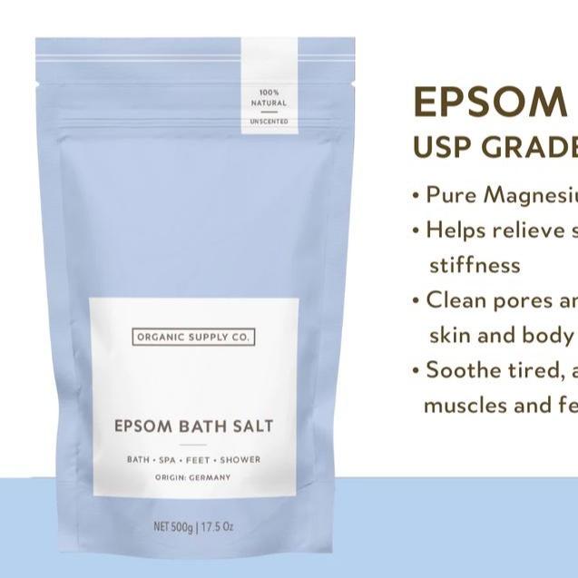 ORGANIC SUPPLY CO. EPSOM BATH SALT 500 GR