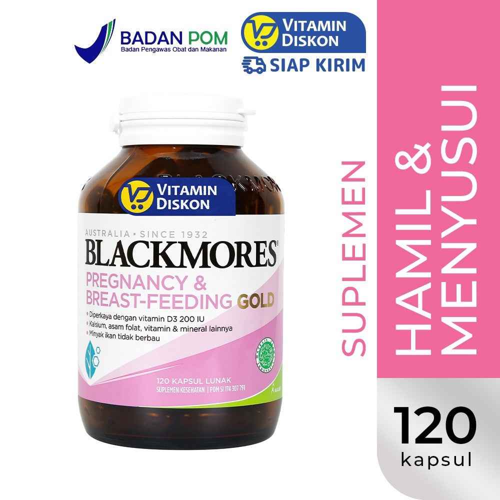 Blackmores Pregnancy And Breastfeeding Gold BPOM Kalbe 120 Caps