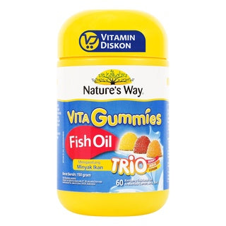 NATURE'S WAY VITA GUMMIES FISH OIL TRIO 60'S