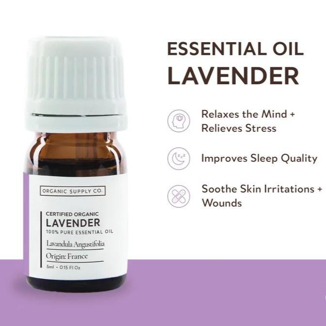 ORGANIC SUPPLY CO. LAVENDER ESSENTIAL OIL 5ML