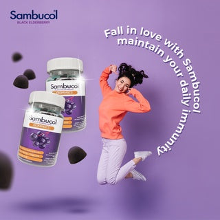 SAMBUCOL BLACK ELDERBERRY GUMMIES 50s