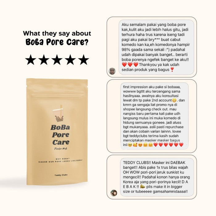 TEDDY CLUBS BOBA PORE CARE 30GR