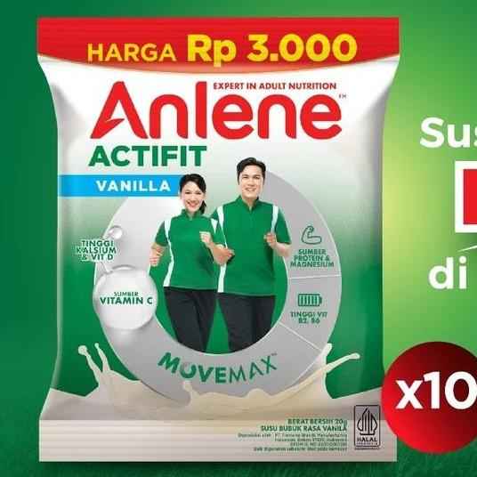 ANLENE ACTIFIT SUSU BUBUK VANILLA 20G 10PCS