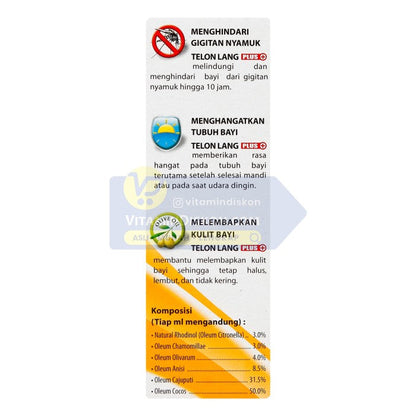 CAP LANG MINYAK TELON PLUS ANTI NYAMUK 100 ML