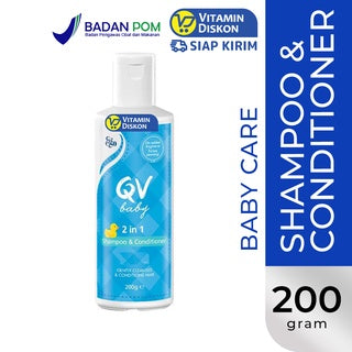 QV BABY 2 IN 1 SHAMPOO AND CONDITIONER 200G BPOM