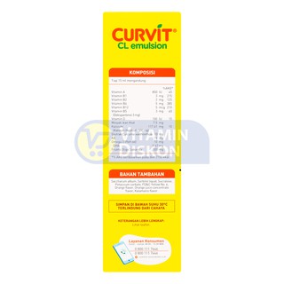 CURVIT CL EMULSION SYRUP ORANGE 175 ML I Multivitamin Anak
