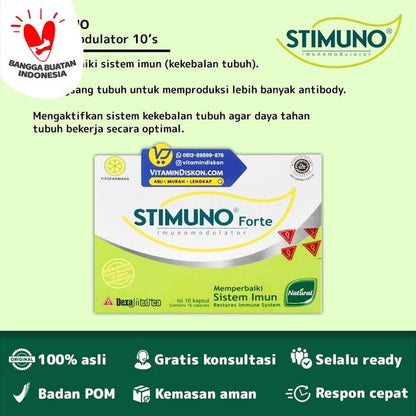 STIMUNO FORTE UNTUK MEMPERBAIKI SISTEM IMUN - 10 KAPSUL