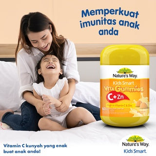 NATURE'S WAY KIDS SMART VITA GUMMIES C + ZN 60'S