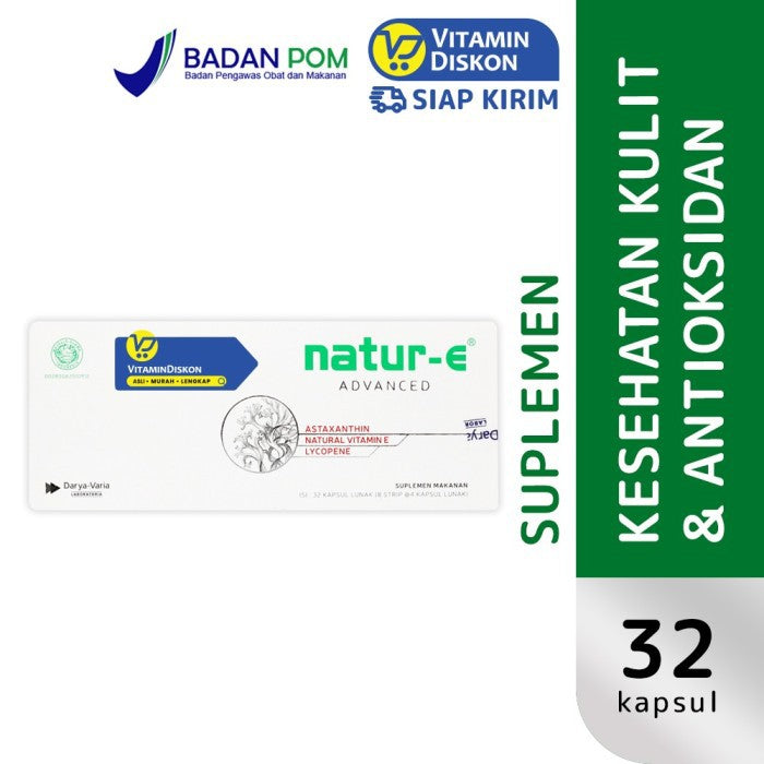 NATUR E ADVANCE ASTAXANTHIN VITAMIN E AND LYCOPENE ISI 32 KAPSUL LUNAK Default Title