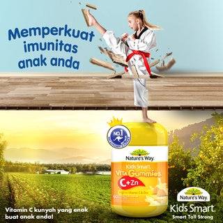 NATURE'S WAY KIDS SMART VITA GUMMIES C + ZN 60'S