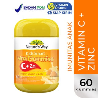 NATURE'S WAY KIDS SMART VITA GUMMIES C + ZN 60'S