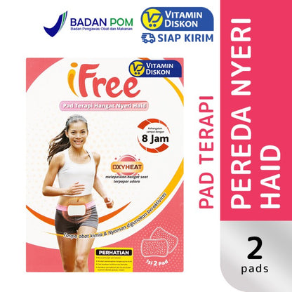 CAP LANG IFREE PAD TERAPI HANGAT NYERI HAID ISI 2 PAD
