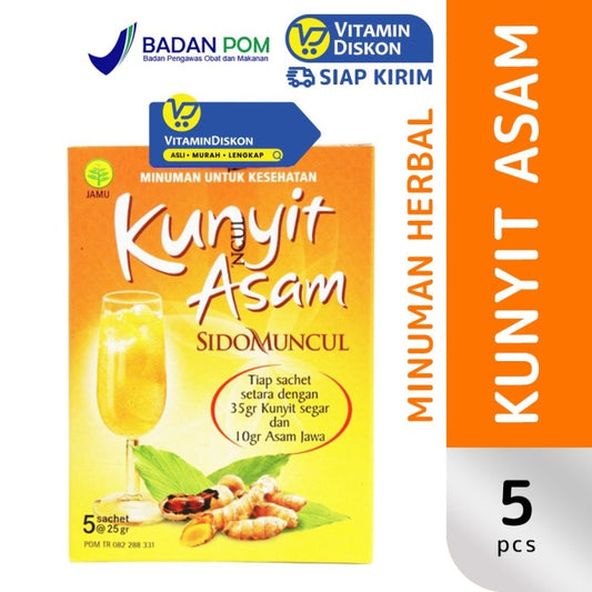 SIDOMUNCUL KUNYIT ASAM - 1 BOX (5 PCS)