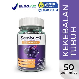 SAMBUCOL BLACK ELDERBERRY GUMMIES 50s