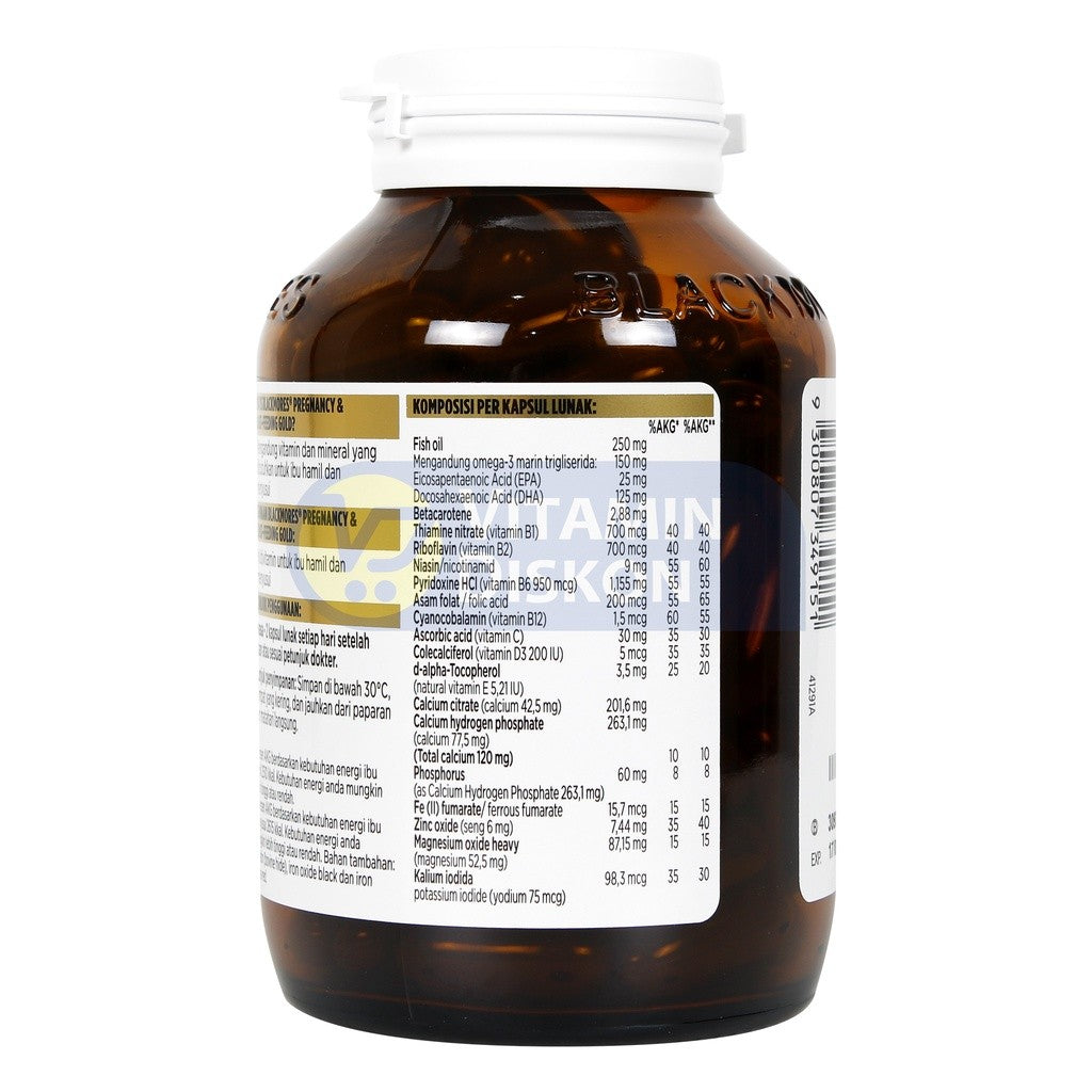 Blackmores Pregnancy And Breastfeeding Gold BPOM Kalbe 120 Caps