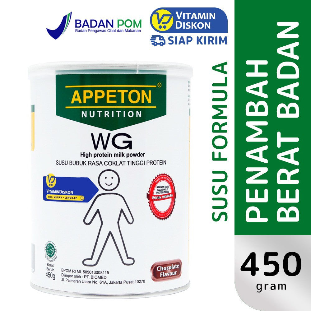 APPETON WEIGHT GAIN SUSU UNTUK GEMUK RASA COKLAT 450 Gr