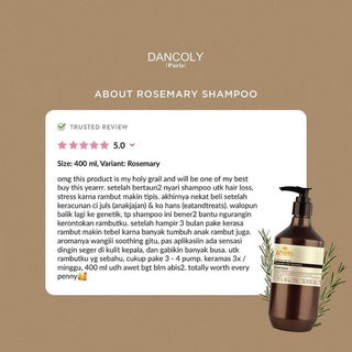DANCOLY ROSEMARY HAIR ACTIVATING SHAMPOO 400 ML
