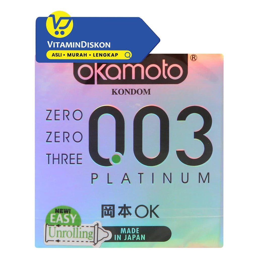 OKAMOTO KONDOM PLATINUM 003 2'S BPOM