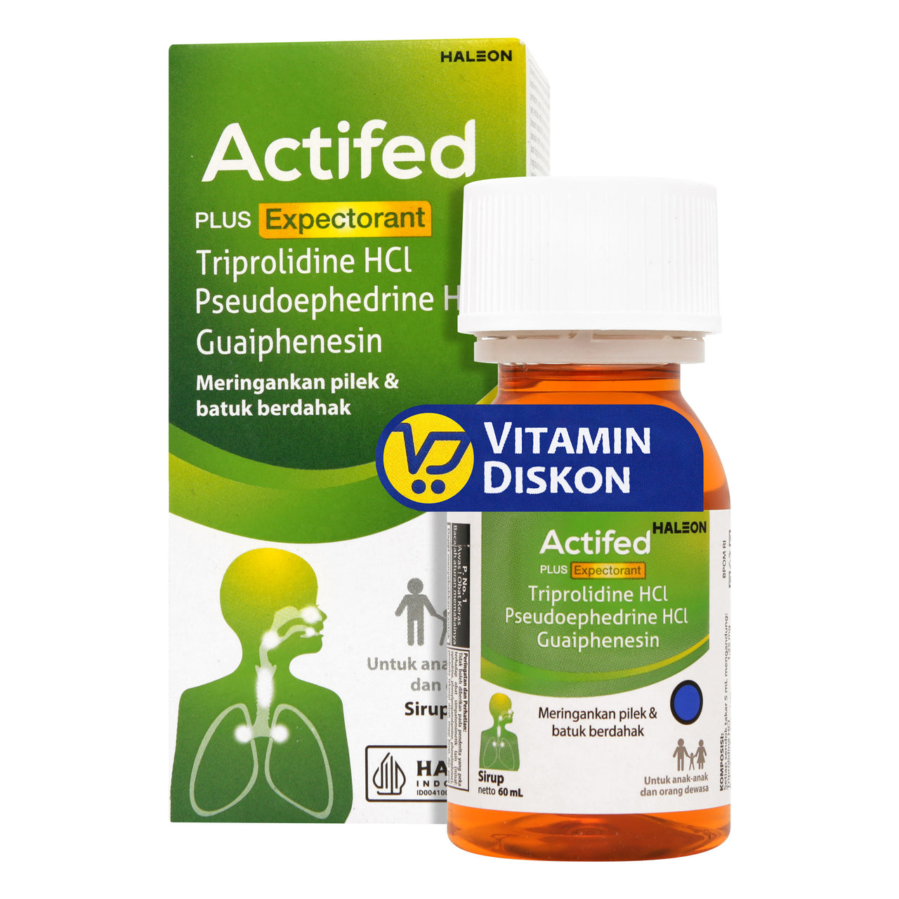 ACTIFED PLUS EXPECTORANT SIRUP 60 ML