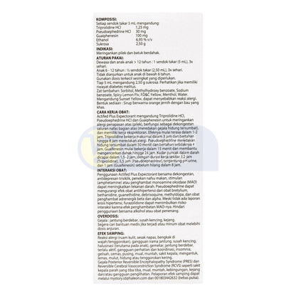 ACTIFED PLUS EXPECTORANT SIRUP 60 ML
