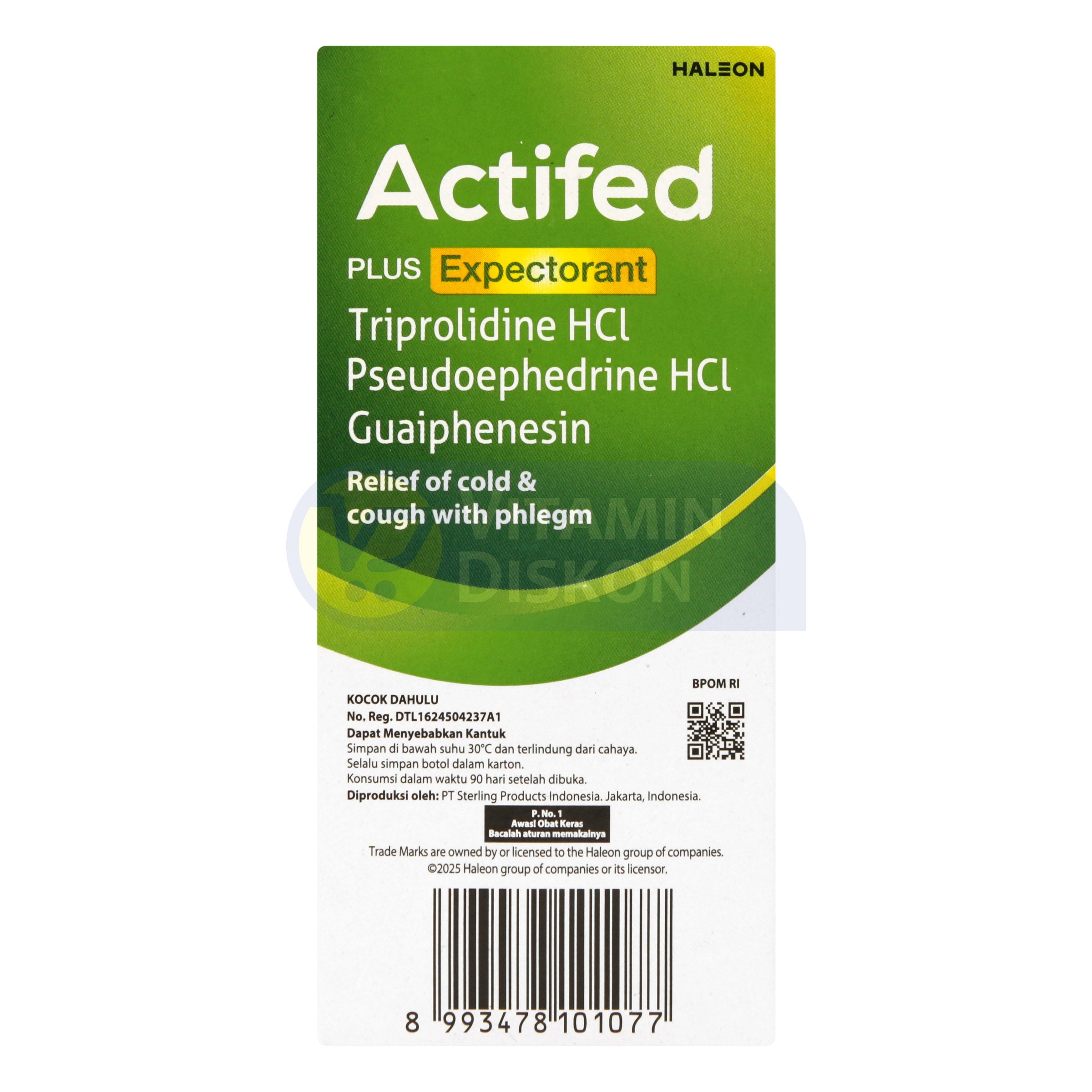 ACTIFED PLUS EXPECTORANT SIRUP 60 ML