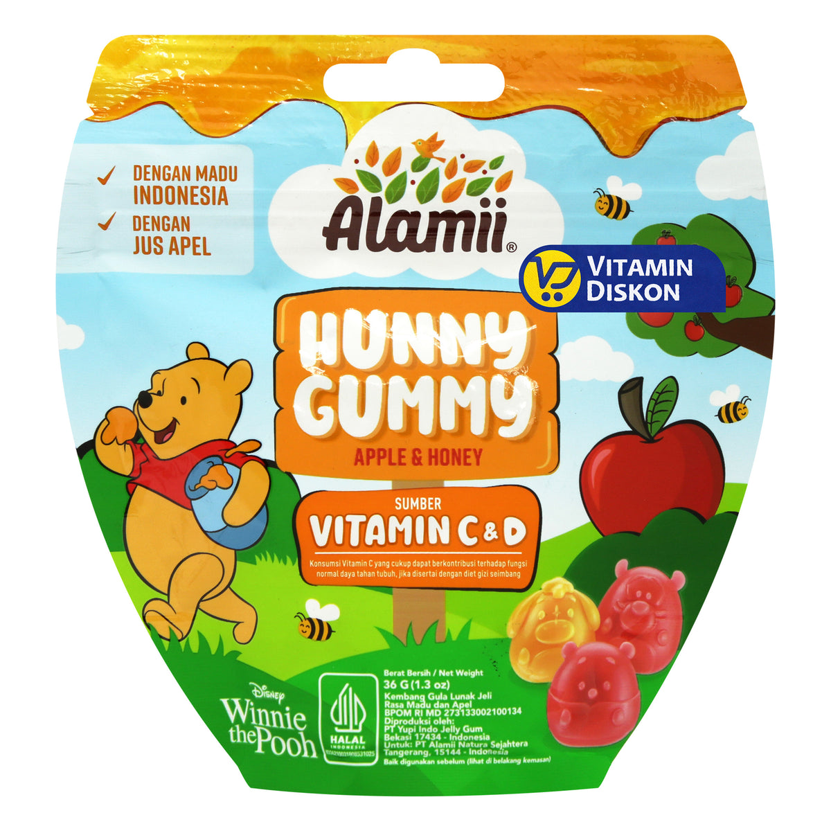 ALAMII HUNNY GUMMY APPLE AND HONEY 36G