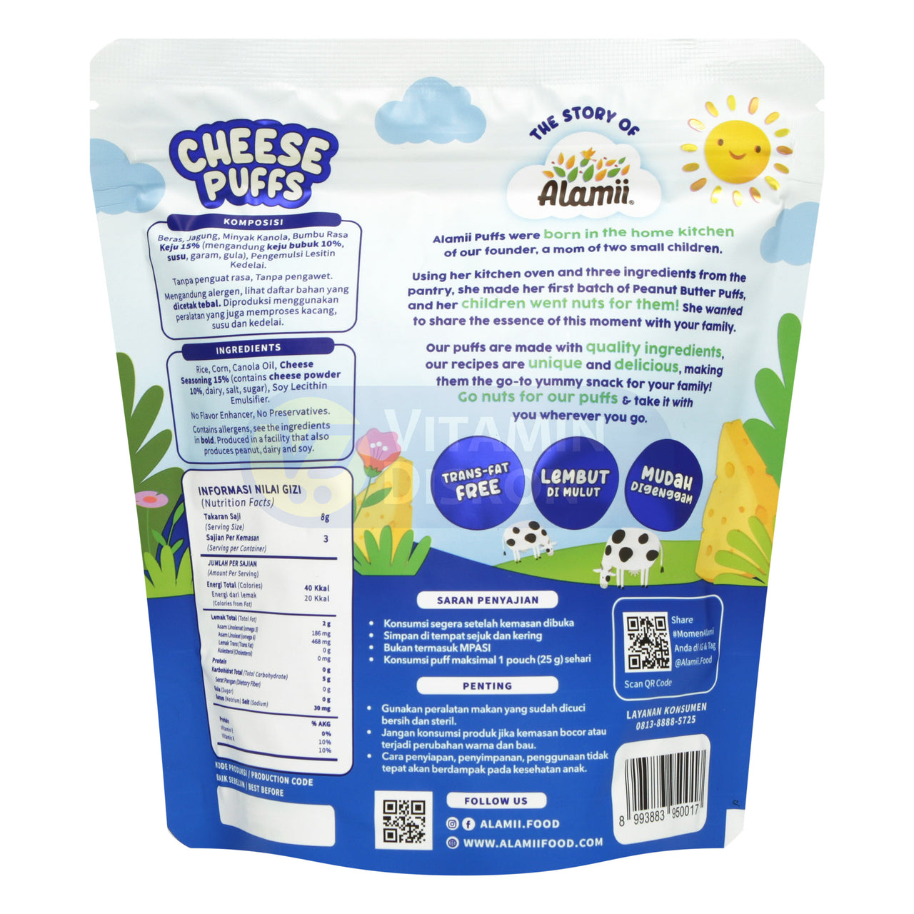 ALAMII CHEESE PUFFS 25GR