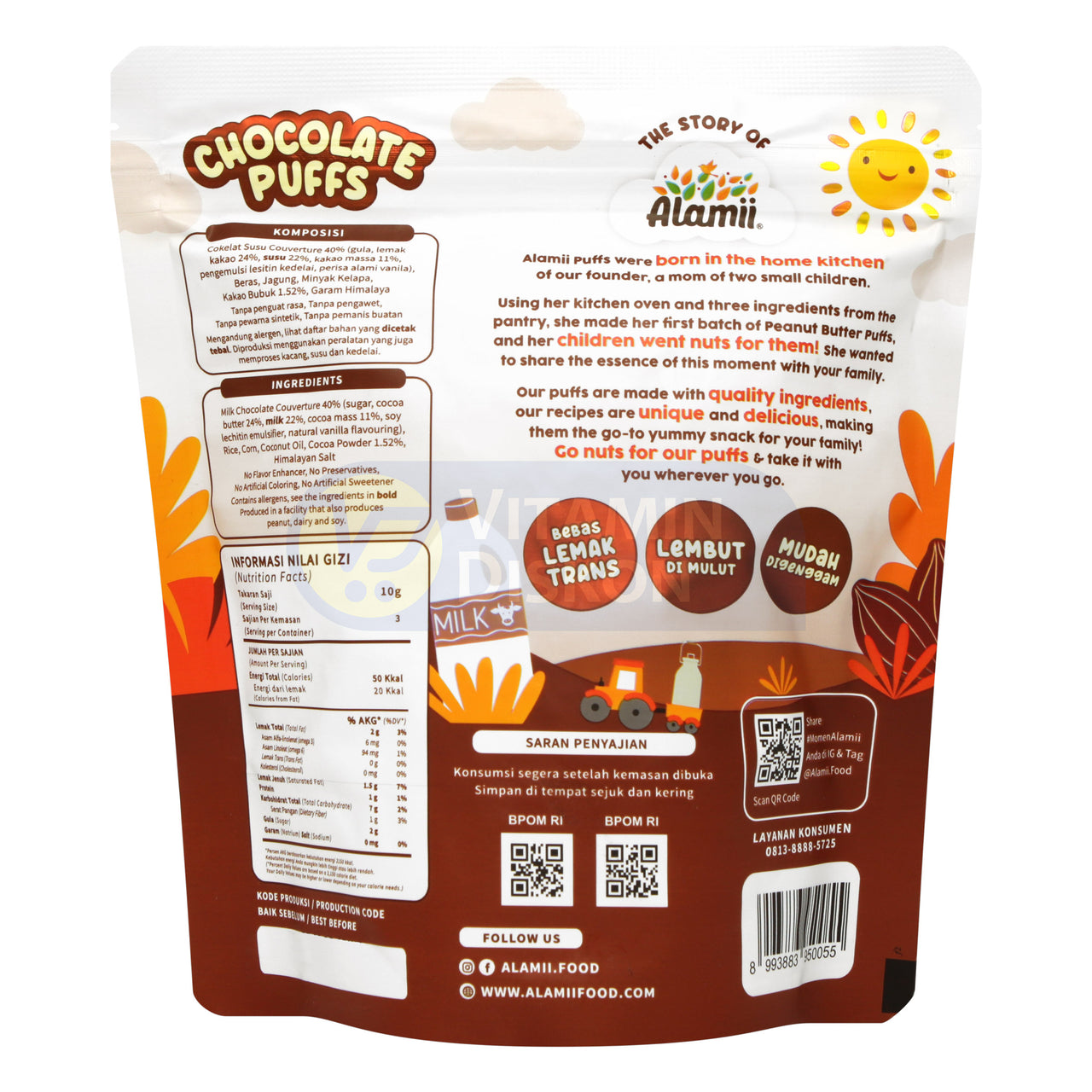 ALAMII CHOCOLATE PUFFS 30GR