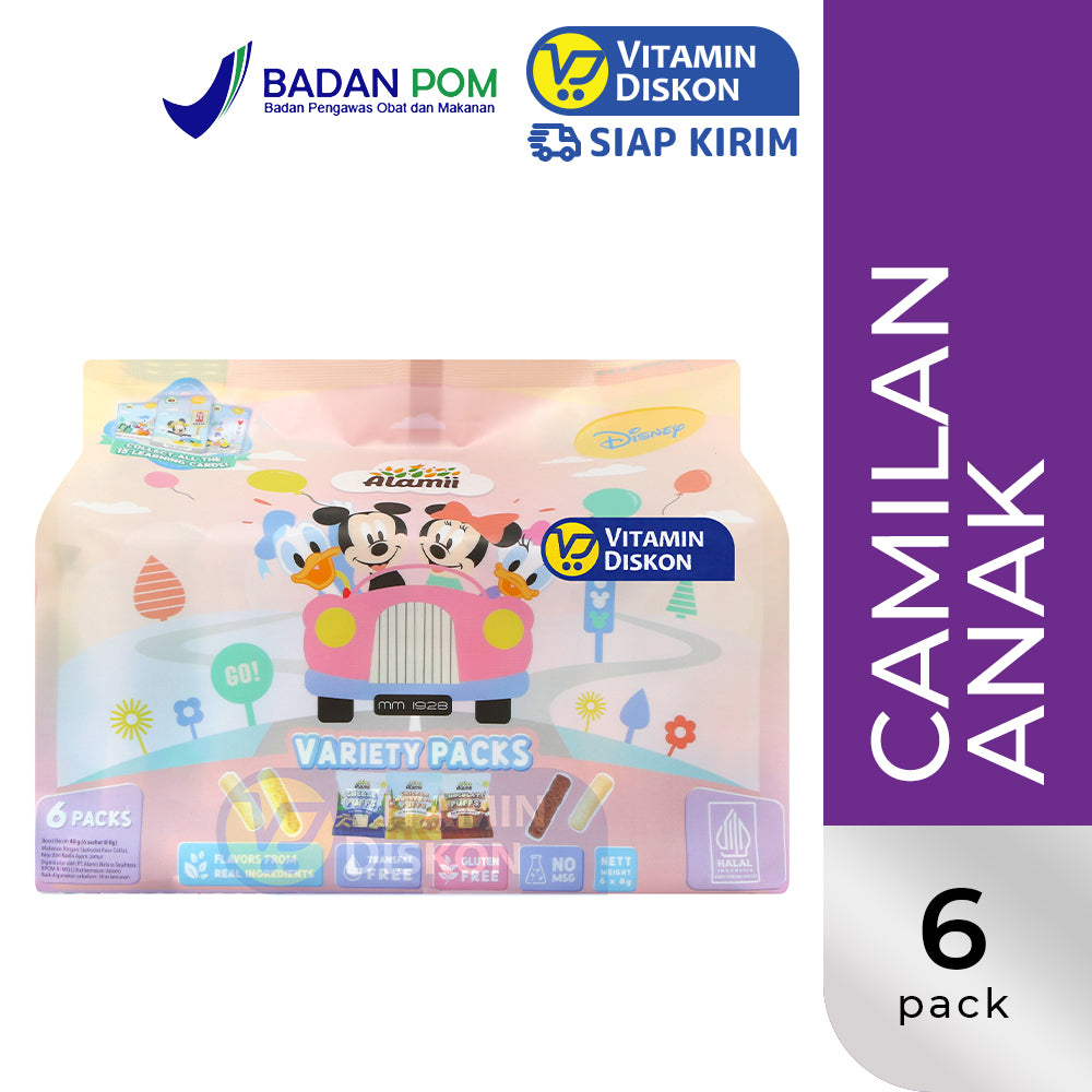 ALAMII DISNEY VARIETY PACKS PUFFS 6 PACKS BONUS COLLECTIBLE LEARNING CARDS