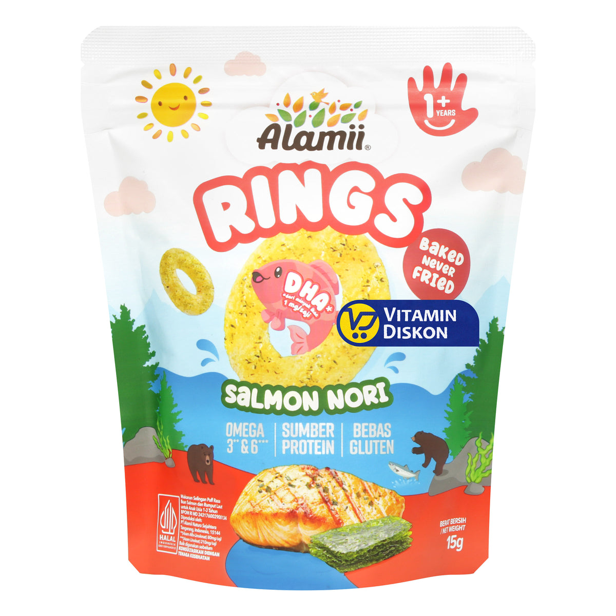 ALAMII RINGS SALMON NORI 15 GR