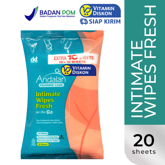 ANDALAN INTIMATE WIPES FRESH 10+10 SHEETS