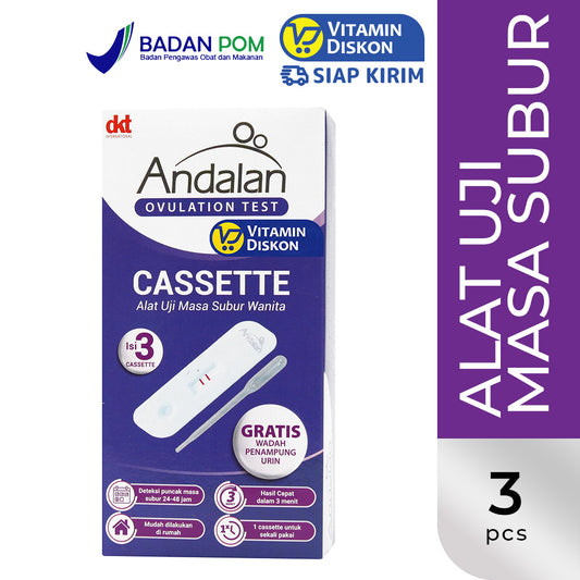 ANDALAN OVULATION TEST CASSETTE ISI 3 PCS
