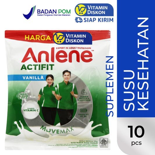 ANLENE ACTIFIT SUSU BUBUK VANILLA 20G 10PCS