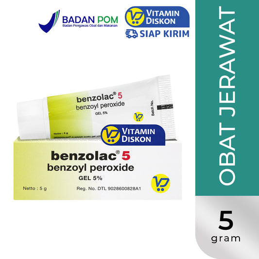 BENZOLAC BENZOYL PEROXIDE 5% 5GR