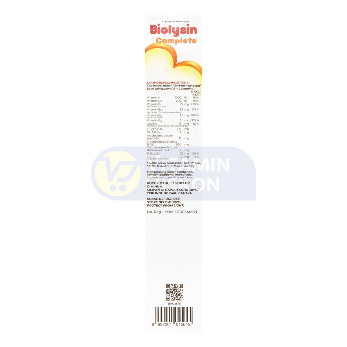 BIOLYSIN COMPLETE RASA JERUK 250 ML